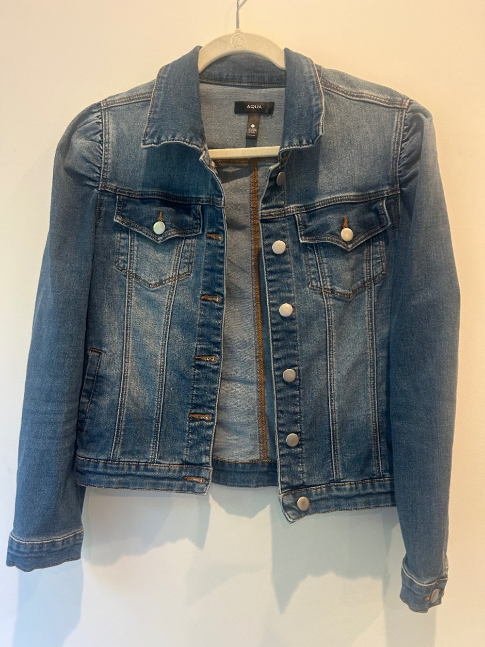 Denim jean jacket by Aqua Bloomingdales size S
